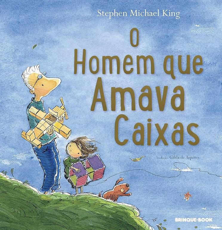 livro “The man who loved boxes/ O homem que amava caixas” 